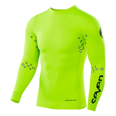 Seven Zero Blade Laser Cut Compression Jersey Xx-Large Flo Yellow