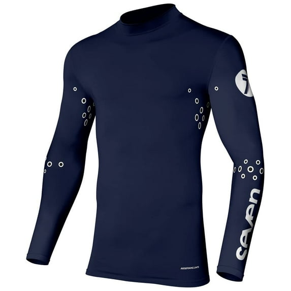 Seven Zero Blade Laser Cut Compression Jersey Xx-Large Navy
