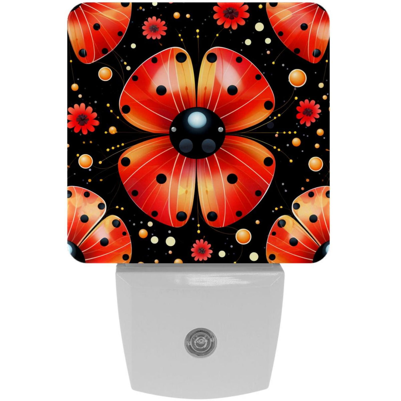 Seven-star ladybug LED Square Night Lights: Compact and Energy
