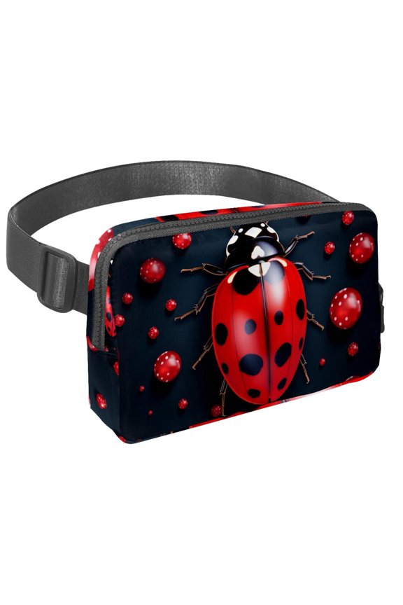Seven-star ladybug Lightweight Adjustable Sling Bag Crossbody Bag Waist Bag with Extension Strap Unisex