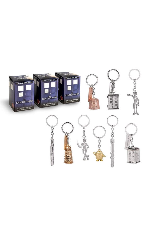 Doctor Who Figural Blind Box Keychain | 3 Random