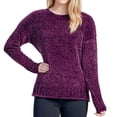 thumbnail image 1 of Seven7 Chenille Pullover Sweater In Blackberry Wine, XXL, 1 of 2