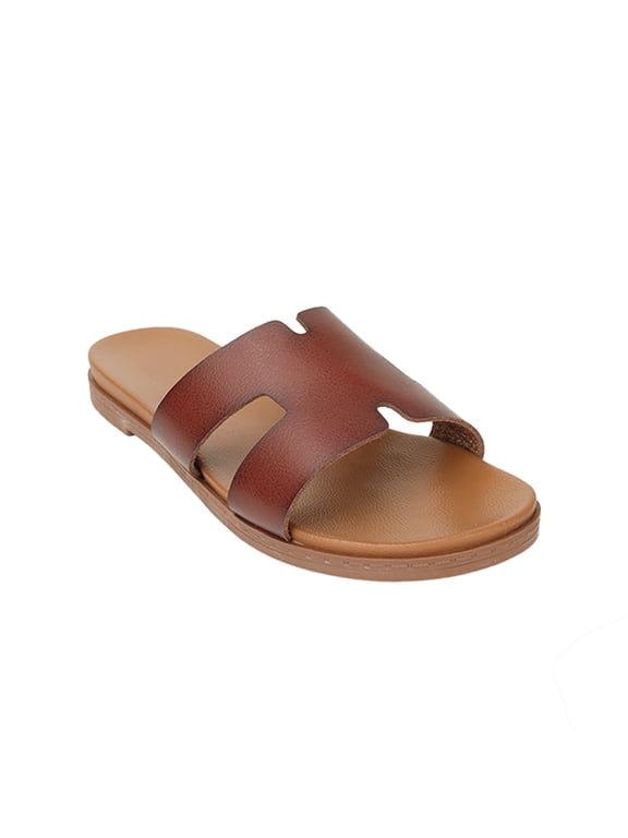 Women's H-Band Slide Sandals – Comfortable Flat Sandals for Everyday Wear