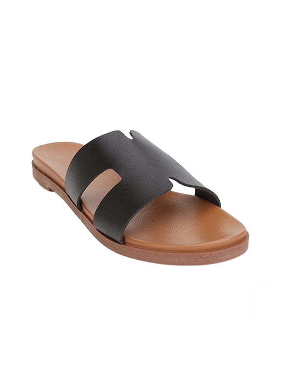 Women's H-Band Slide Sandals – Comfortable Flat Sandals for Everyday Wear