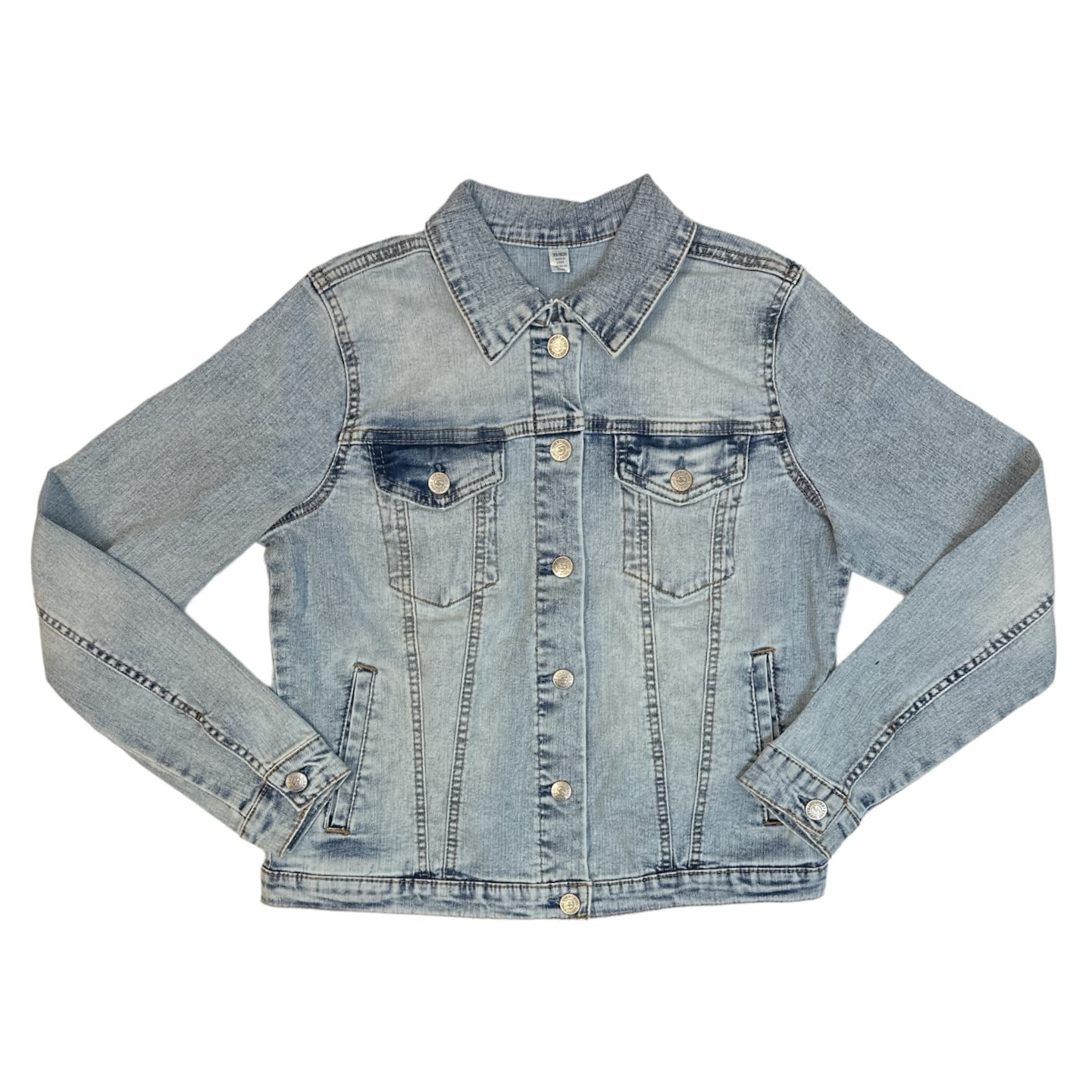 Seven7 Ladies Stretch Comfortable Collared Button Up Denim Seven7 Ladies Stretch Comfortable Collared Button Up Denim