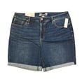 thumbnail image 1 of Seven7 Ladies Easy Relaxed Fit Mid Rise Cuffed Hem 8.5" Inseam Bermuda Short (Scottsdale, 4), 1 of 2