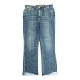 thumbnail image 1 of Seven7 Ladies High-Rise Step Hem Cropped Fashion Jean (Mahone, 10), 1 of 1