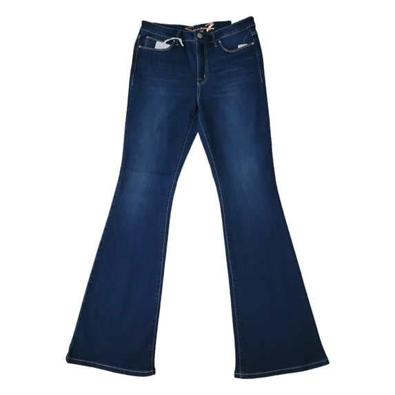 Seven7 Ladies Slimming Silhouette Premium Soft Stretch Denim Slim Flare Jean (Everest, 2)