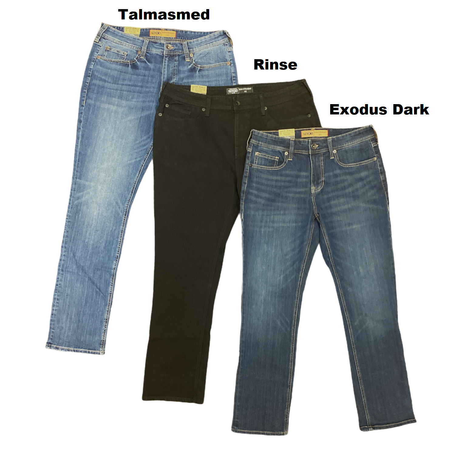 Seven7 Men's Power Stretch 5-Pocket Jean, Slim Straight Fit (Talmasmed ...