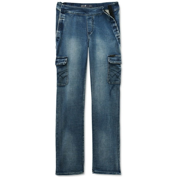 Seven7 Mens Jeans 36x31 Jogger Cargo Able Straight Stretch Blue 36
