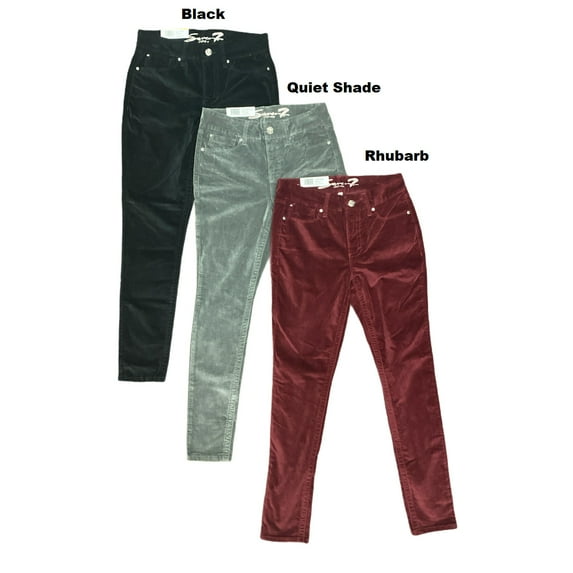 Seven7 Velvet Tummyless Slimming High Rise Skinny Pants (Quiet Shade, 6)