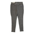 thumbnail image 1 of Seven7 Women's 4-Way Stretch Skinny Leg Pull On Ponte Pant Legging (Dandy Plaid Grey, XXL), 1 of 2