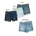 thumbnail image 1 of Seven7 Women's Comfortable Midrise 5" Fray Hem Denim Weekend Short (Python Indigo, 16), 1 of 2