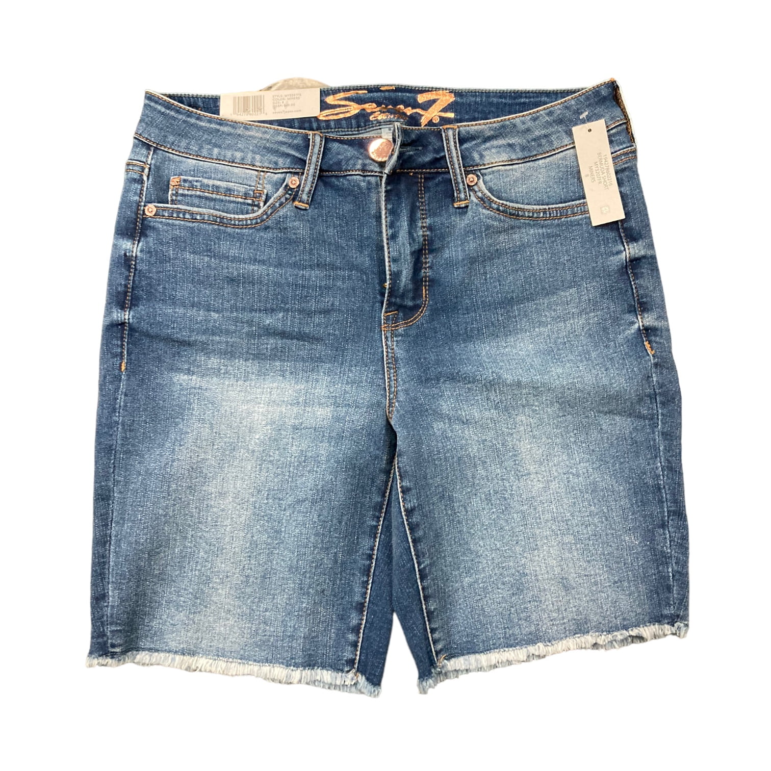 Short En Jean Seven7 Pour Femme, Taille 4, Rose Foxglove, Coupe Décontractée Avec Stretch, Parfait Pour L'été