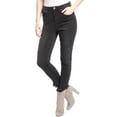 thumbnail image 1 of Seven7 Women's Black Skinny High-Rise Frayed Hem Ankle Jeans Size 4, 1 of 4
