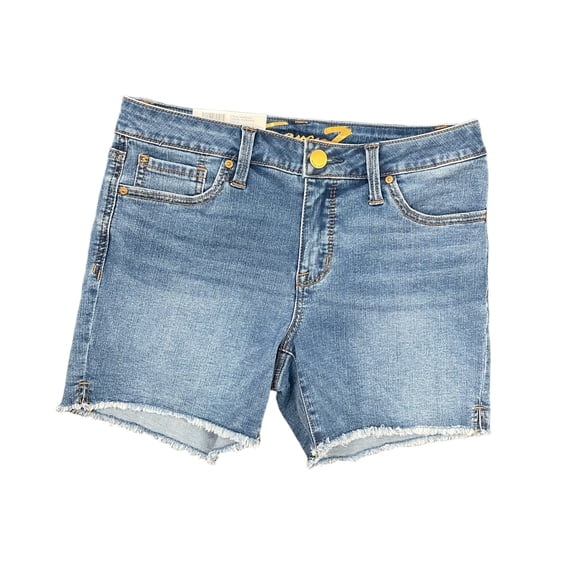Seven7 Women's Comfortable Midrise 5" Fray Hem Denim Weekend Short (Florence, 10)