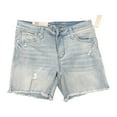 thumbnail image 1 of Seven7 Women's Comfortable Midrise 5" Fray Hem Denim Weekend Short (Lost, 12), 1 of 2