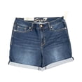 thumbnail image 1 of Seven7 Women's Denim Rolled Cuff Slim Fit Weekend Short (Dana, 12), 1 of 2