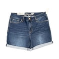 thumbnail image 1 of Seven7 Women's Denim Rolled Cuff Slim Fit Weekend Short (Dana, 4), 1 of 2