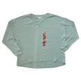 thumbnail image 1 of Seven7 Women's High-Low Hem Super Soft Waffle Knit Crew Pullover Top (Tourmaline, L), 1 of 1