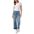 thumbnail image 1 of Seven7 Women's Released Hem Wide Leg Jean, Dirty Martini, 1 of 4
