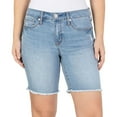 thumbnail image 1 of Seven7 Women's Soft Stretch Fray Hem Sunset Bermuda Short (Resist, 14), 1 of 4