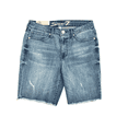 thumbnail image 1 of Seven7 Women's Stretch 9" Inseam Bermuda Short, Fray Hem (Revitalist, 16), 1 of 4