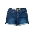 thumbnail image 1 of Seven7 Women's Stretch Mid-Rise 5" Inseam Weekend Denim Short, Rolled Cuff (Torino, 4), 1 of 1