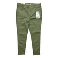 thumbnail image 1 of Seven7 Women's Tummyless High Rise Slimming Control Panel Skinny Jeans (Dusty Olive, 4), 1 of 2