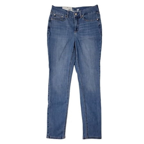Seven7 Women's Tummyless High Rise Slimming Control Panel Skinny Jeans (Oxford, 10)