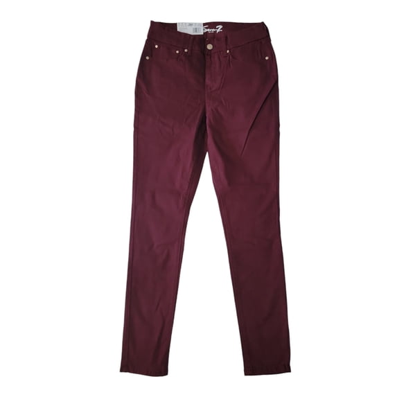 Seven7 Women's Tummyless High Rise Slimming Control Panel Skinny Jeans (Port Royale, 16)