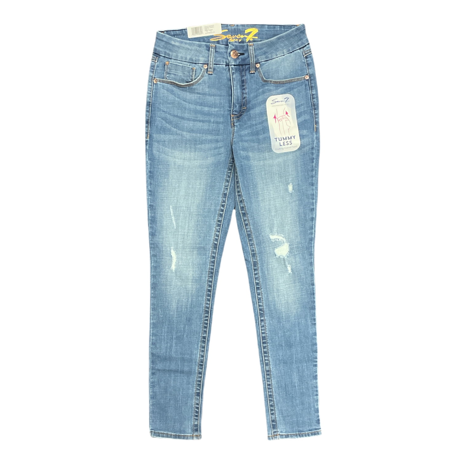 Seven7 Women's High Rise Skinny Jeans - Stretch Denim, Slim Fit, Comfortable Everyday Jeans - View #4