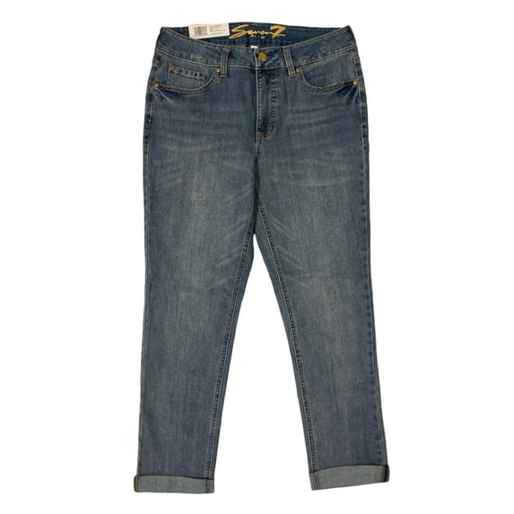 Seven7 Women's Weekend Slim Fit Straight Leg Jean (Rebel, 6)