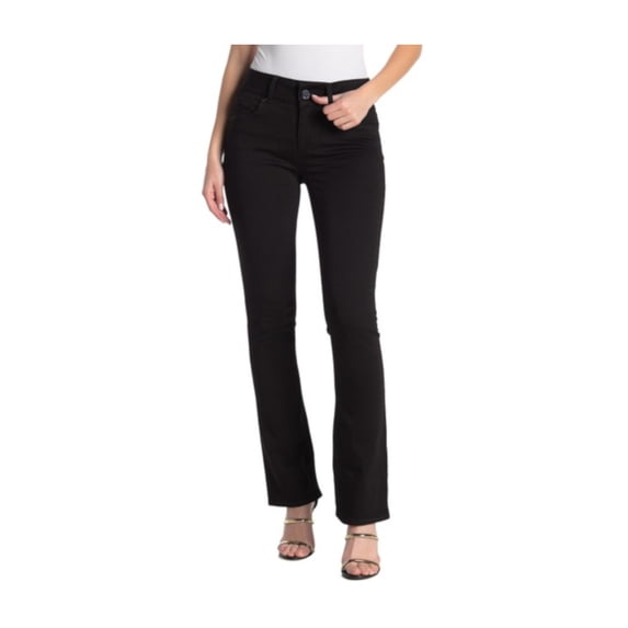 Seven7 Womens Size 16 Tummyless Slim Boootcut Jeans, Ink Black