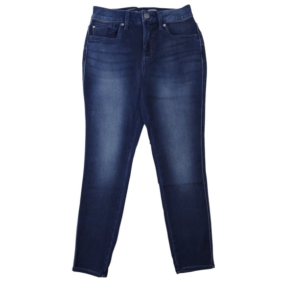 Seven7 Womens Size 8 High-Rise Skinny Leg Ankle Crop 5-Pocket Super Soft Jeans, Solitary Wash