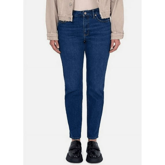 Seven7 Womens Slim Straight Jean High Rise 8 Birch