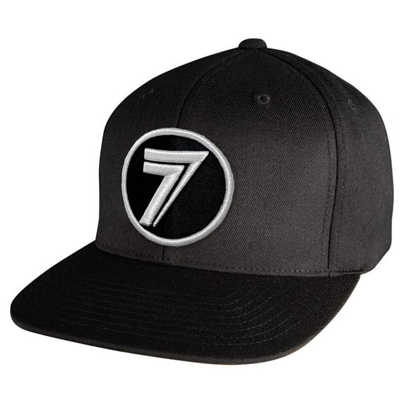 Seven Dot Patch Hat (Black, One Size)