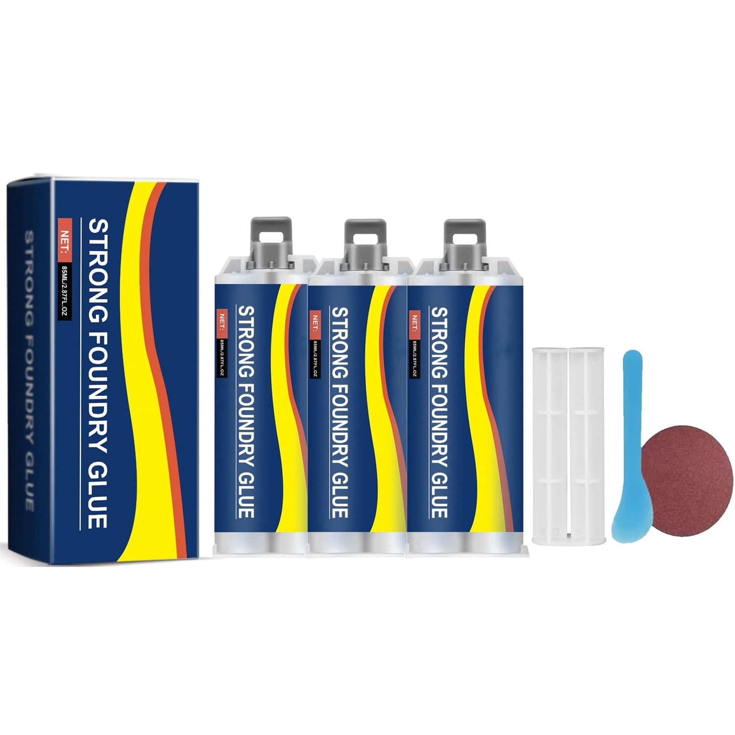 Sevengreen Strong Foundry Glue,Strong Foundry Glue for Metal,strongs Foundry glues,Metal Repair glues, strongs Casting Welding Filler for Metals Defects and Repairs 3PCS