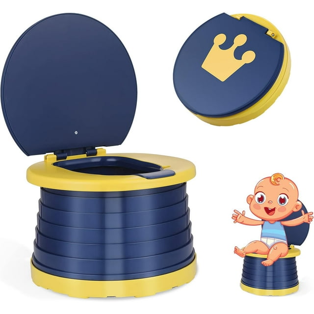 Sevenlady Portable Toddler Potty for Travel, Foldable Training Toilet