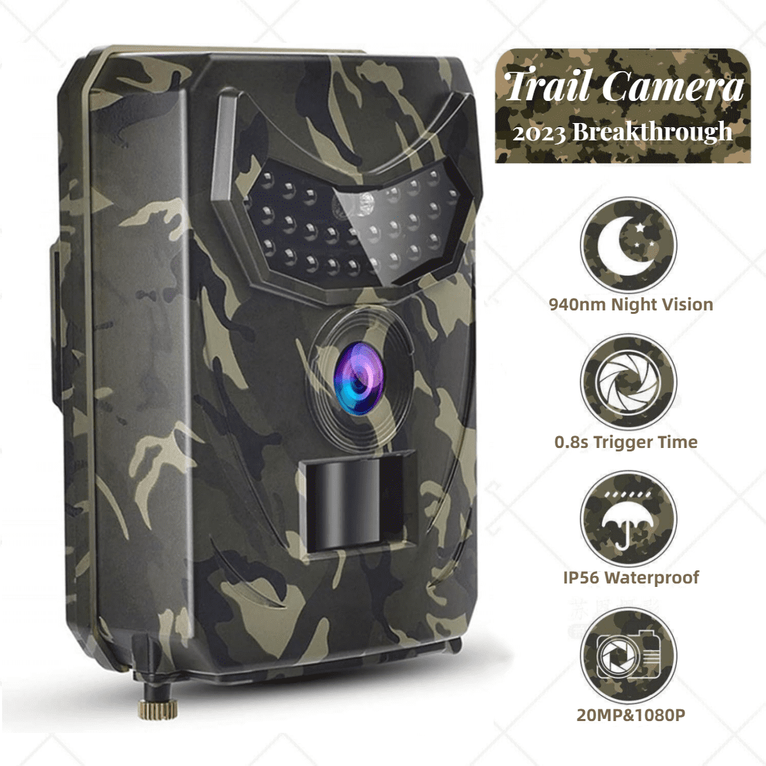 Sevenlady Trail Camera, 20MP 1080P Game Camera with Infrared Night