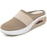 Sevensmz Shoes, Women Walking Shoes Air Cushion Slip-On Shoes-Orthopedic Diabetic Walking Shoes, Mesh Sneaker Sandals