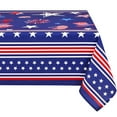 thumbnail image 1 of Sevenstars 4th of July Patriotic Rectangle Tablecloth Memorial Day，Independence Day American Flag Tablecloth，Washable Polyester Tablecloth Decorative Table Cover(60''x84''), 1 of 10