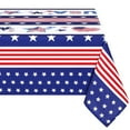 thumbnail image 1 of Sevenstars 4th of July Patriotic Rectangle Tablecloth Memorial Day，Independence Day American Flag Tablecloth，Washable Polyester Tablecloth Decorative Table Cover(60''x84''), 1 of 10