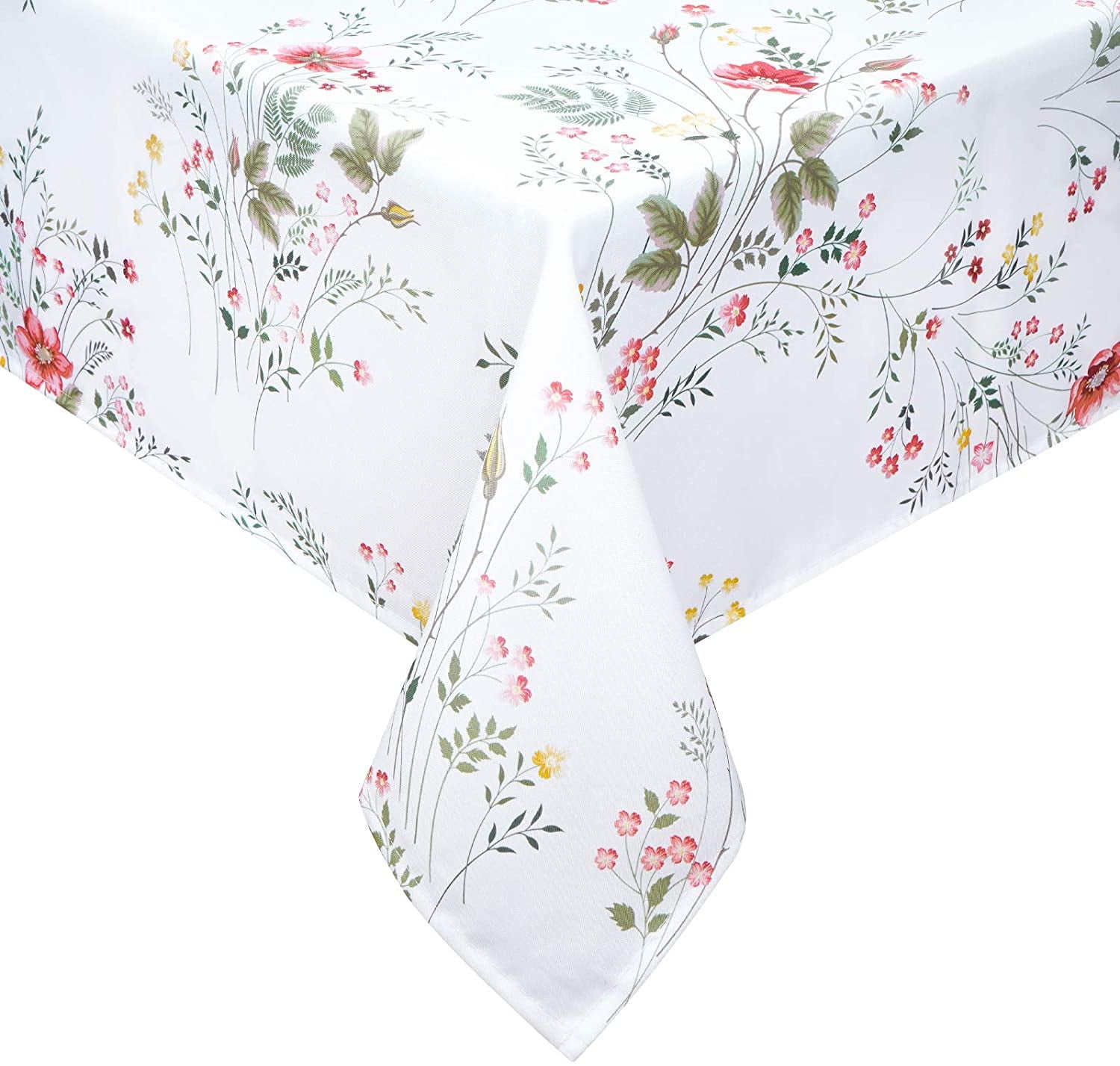 Sevenstars Floral Tablecloth SpringTable Cloth White Rectangle Table Cover for Outdoor, Easter, Picnic, 60" x 84" - Walmart.com