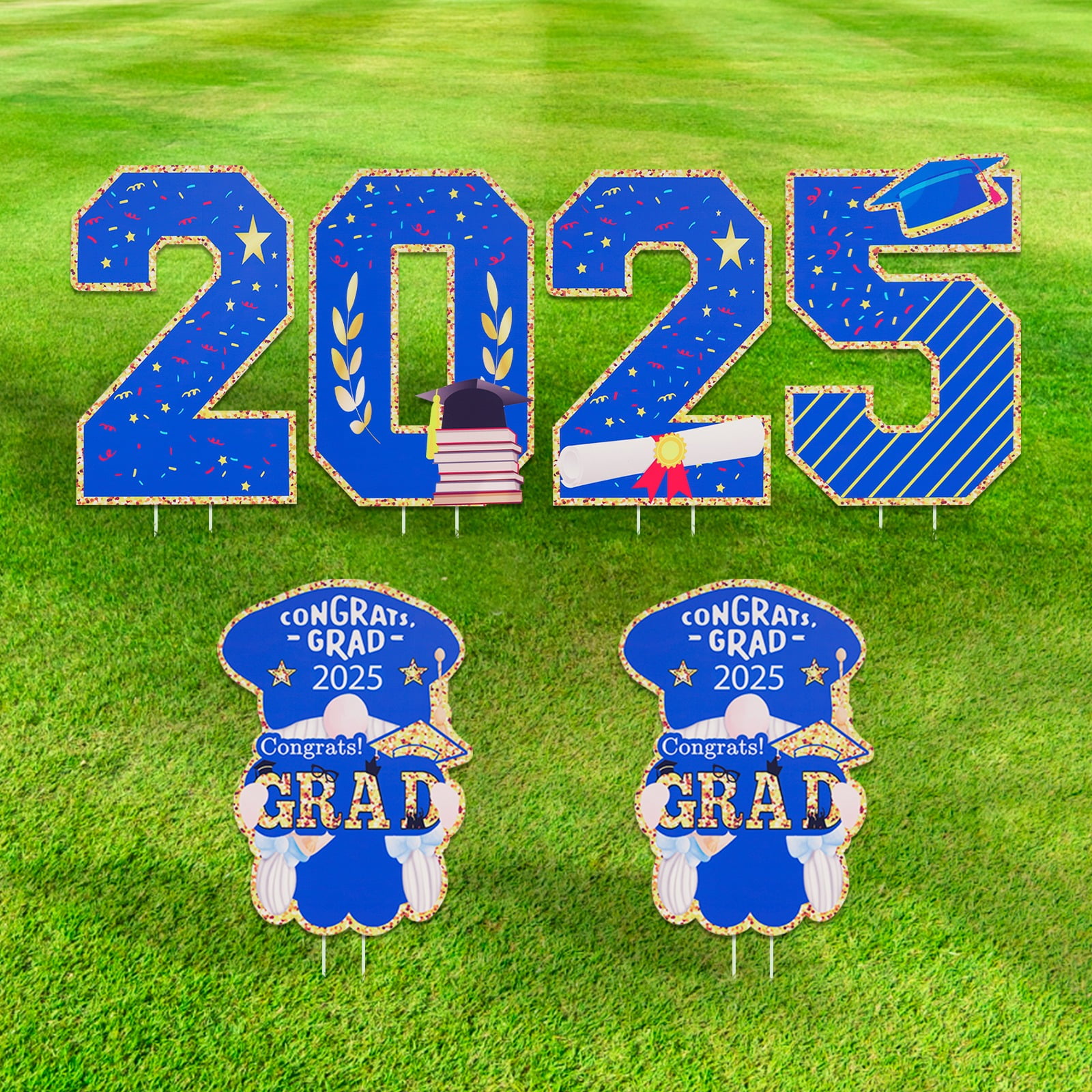 Sevenstars Graduation Decoration Class of 2025 Grad Yard Signs