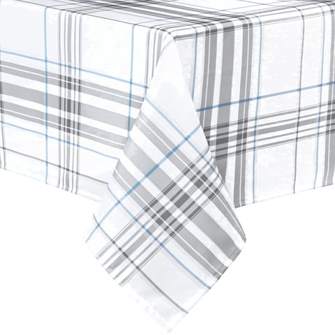 Yastouay 60" x 84" Tablecloth for Rectangle Tables Plaid Tablecloth Polyester Washable Table Cover for Spring Summer Dinner Party