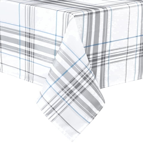 Yastouay 60" x 84" Tablecloth for Rectangle Tables Plaid Tablecloth Polyester Washable Table Cover for Spring Summer Dinner Party