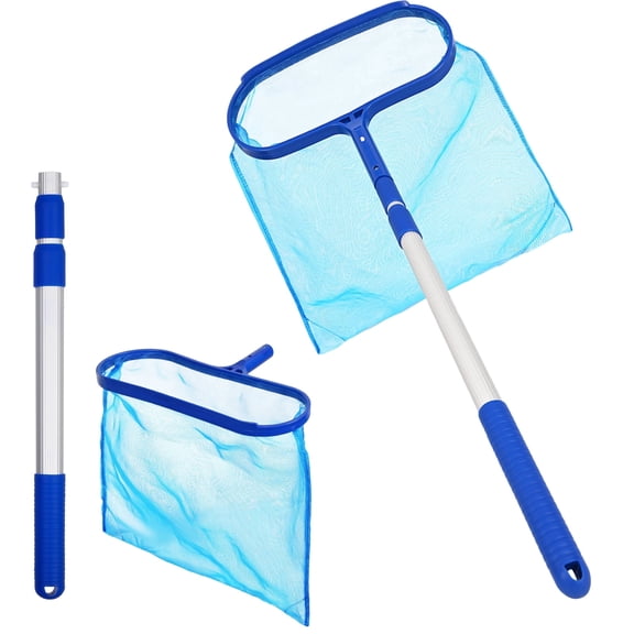 Sevenstars Pool Skimmer Net - Extra Deep Fine Mesh with 39" Telescopic Pole for Pool, Spa, Hot Tub