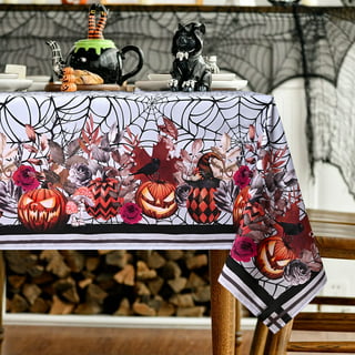 Creative Converting Halloween Activity Paper 54 inch x 88 inch Tablecloth, 3 Count
