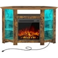 Seventable Fireplace Corner TV Stand for 43" 50" 55", 47 Inch TV Stand
